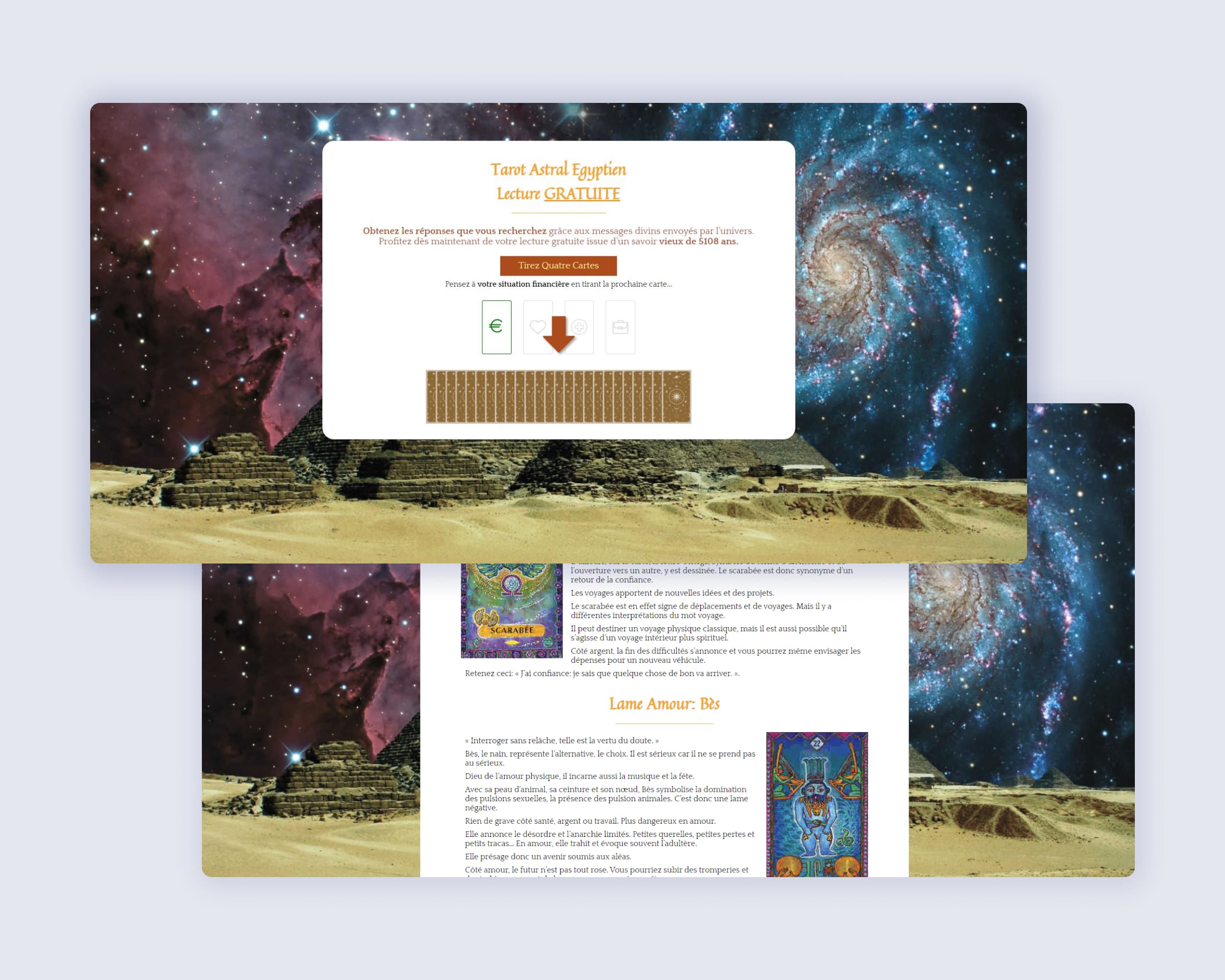 Picture of the project Egyptian Tarot